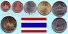 Thailand 2004 - 2012 neuer Kursmünzensatz mit 6 Münzen