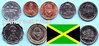 Jamaika 1991 - 2005 Kursmünzensatz 1 Cent - 20 Dollar Bimetall 7 Münzen