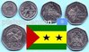 São Tomé und Principe 1997 FAO-Jahrgangssatz mit 5 Münzen