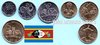 Swasiland 2015 10 Cents - 5 Lilangeni Kursmünzen
