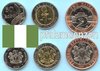 Nigeria 2006 3 neue Kursmünzen mit 2 x Bimetall