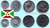 Burundi 1980 - 2011 1 - 50 Francs 4 Münzen