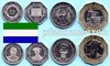 Sierra Leone 1996 - 2004 Kursmünzensatz mit 4 Münzen 10 - 500 Leones