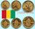 Guinea - Volksrepublik 1985 1 - 10 Francs 3 Münzen