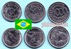 Brasilien 1992 - 1993 100 - 1000 Cruzeiros 3 Münzen