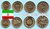 Iran 2006 - 2007 Kursmünzensatz 4 Münzen mit neuen Typen