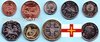 Guernsey 1998 - 2012 Kursmünzensatz mit 8 Münzen