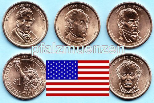 USA 2009 Präsidenten Dollar Philadelphia - 4 Münzen