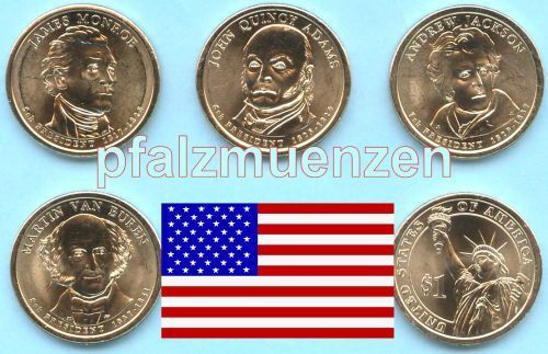 USA 2008 Präsidenten Dollar Denver - 4 Münzen