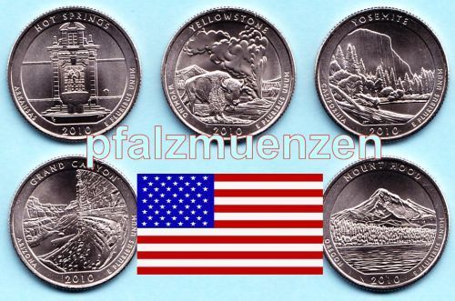 USA 2010 National Park-Quarter D - 5 Münzen