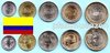 Kolumbien 2013 - 2015 neuer Satz mit 5 Münzen