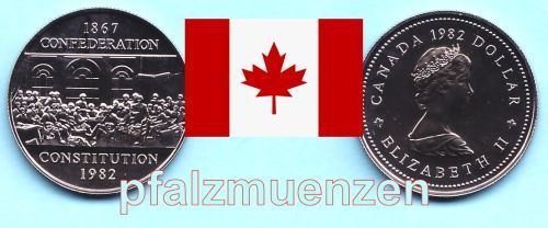 Kanada 1982 1 Dollar Staatenbund