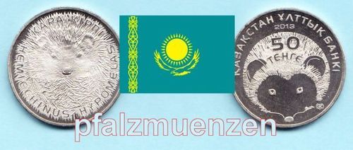 Kasachstan 2013 50 Tenge Igel