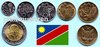 Namibia 1993 - 2015 kompletter Kursmünzensatz mit 6 Münzen