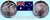 Australien 2012 50 Cents Jahr des Drachen im Originalblister