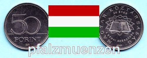 Ungarn 2007 50 Forint Römische Verträge
