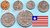 Liberia 1968 1 Cent - 1 Dollar kompletter Jahrgangssatz mit 6 Münzen, tw. angelaufen