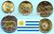 Uruguay 2011 1 - 10 Pesos neue Kursmünzen kompletter Satz