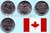 Kanada 2009 3 x 25 Cents Olympic Moments