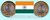 Indien 2007 10 Rupees Bimetall Sondermünze Einheit in Vielfalt
