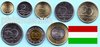 Ungarn 2004 - 2011 kompletter Kursmünzensatz 1 bis 200 Forint