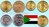 Sudan 1994 - 2003 1 - 50 Dinar Komplettsatz mit 6 Münzen