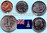 Cayman - Inseln 2008 kompletter Jahrgangssatz mit 4 Münzen