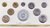 Frankreich 1980 Original-KMS "Fleur de Coin", 10 Münzen mit Silber