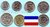 Jugoslawien 1993 6 Münzen 2. Satz der Bundesrepublik Jugoslawien