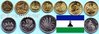 Lesotho 1992 - 1998 alle Nominale 9 Münzen 1 Sente - 5 Maloti
