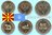 Nordmazedonien 1995 kompletter FAO-Satz mit 3 Münzen