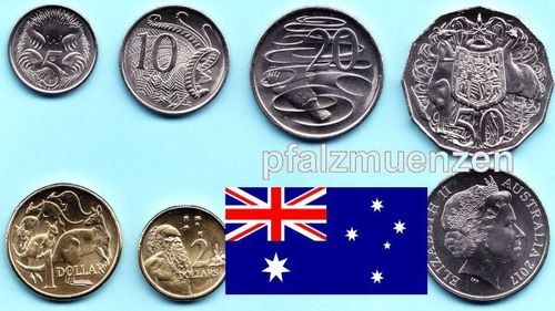 Australien 2017 kompletter Jahrgangssatz mit 6 Münzen