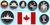 Kanada 1982 kompletter Jahrgangssatz mit 6 Münzen in polierter Platte