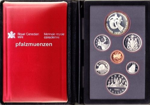 Kanada 1983 Original-KMS mit 7 Münzen inkl. Silber Polierte Platte