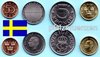 Schweden 2009 Kursmünzensatz mit 4 Münzen