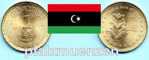 Libyen 2017 neue Kursmünze 1 Dinar
