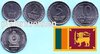 Sri Lanka 2017 (2018) kompletter Satz mit 4 neuen Kursmünzen