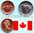 Kanada 1967 1 und 5 Cent 100 Jahre Staatenbund