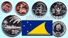 Tokelau 2012 1 - 20 Cents Erstausgabesatz mit 5 Münzen