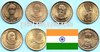 Indien 2009 - 2010 6 x 5 Rupees Sondermünzen (3)
