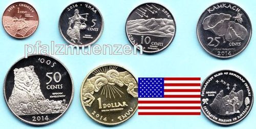 USA 2014 Ewiiaapaayp - Indinaner 6 Münzen