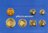 Aruba 1987 5 Cents - 2 ½ Florin Original-KMS mit 6 Münzen