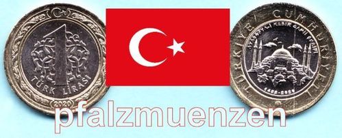 Türkei 2020 1 Lira Bimetall Sonderumlaufmünze Hagia Sophia