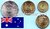 Australien 2017 0,50, 1,00 und 2,00 Dollar Sondermünzen