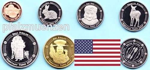 USA 2020 Kumeyaay - Indianer 6 Münzen