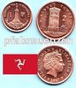Isle of Man 2007 - 2010 1 Penny + 2 Pence