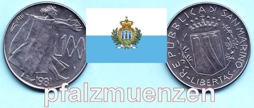 San Marino 1981 100 Lire Frieden