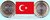 Türkei 2021 1 Lira Bimetall Sonderumlaufmünze 100 Jahre Provinz Gazi