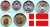 Dänemark 2014 kompletter Jahrgangssatz mit 6 Münzen