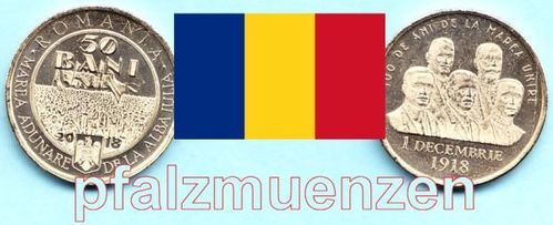 Rumänien 2018 50 Bani Sondermünze 100 Jahre Vereinigung